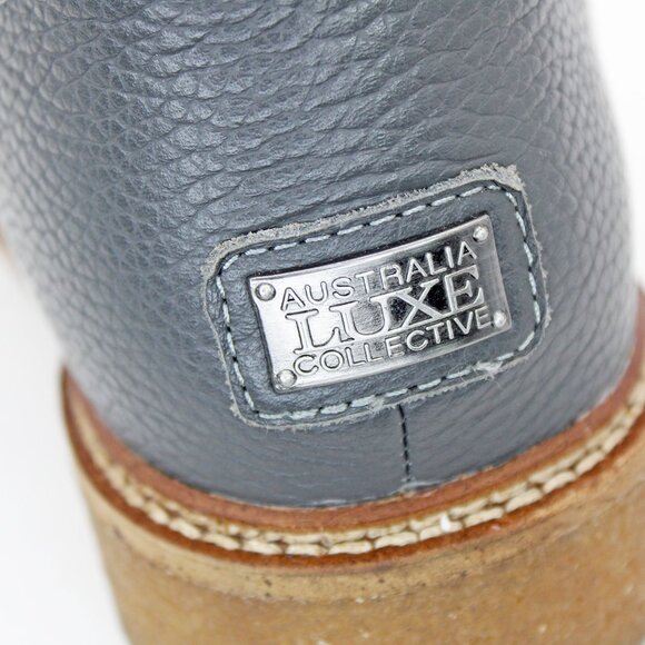 Australia Luxe Collective ‘Lincoln’ Men’s Grey Leather Boots